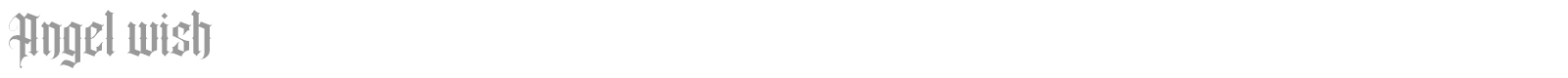 Angel Wish font preview